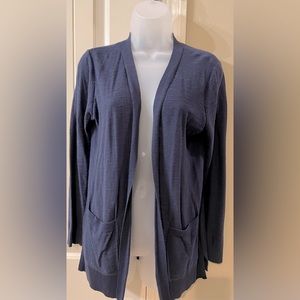 LOFT - Cardigan Navy lightweight Med